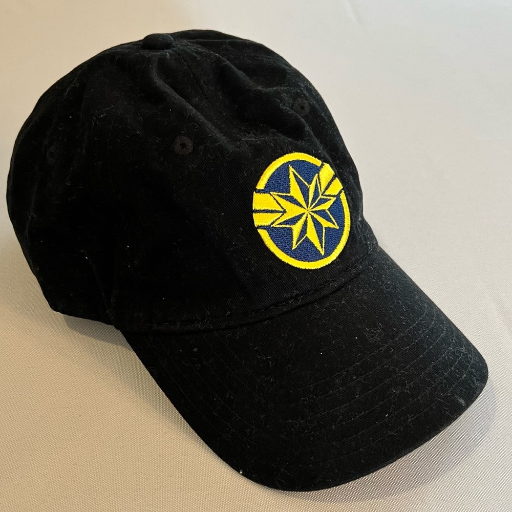 Captain Marvel Baseball Cap, Black, Adjustable - image 2